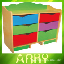 Kindergarten Classroom Train Design Children Toy Storage Cabinet